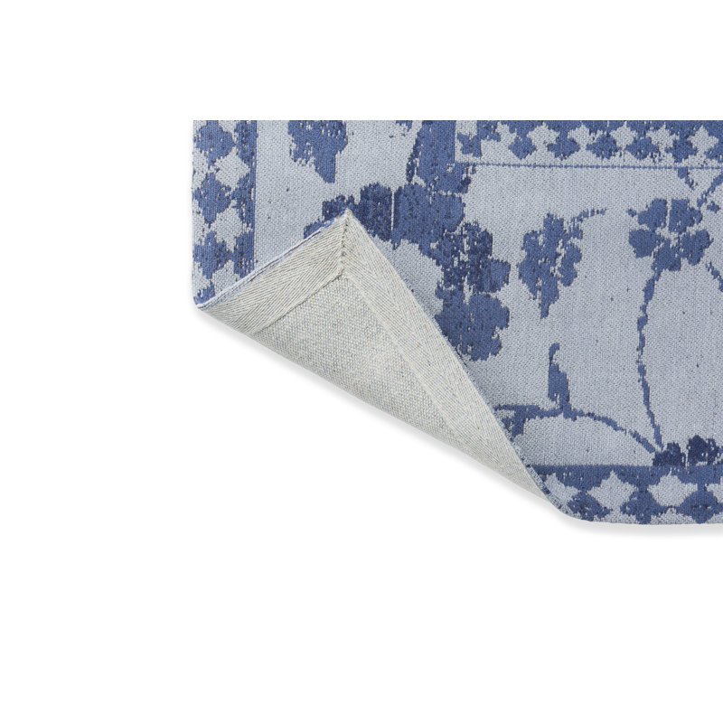 Laura Ashley Rectangle Oriental Flatweave Cotton/Chenille Area Rug in